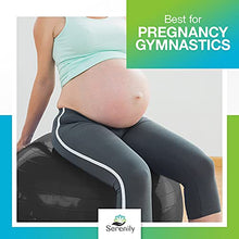 Load image into Gallery viewer, Serenily Exercise Ball for Fitness - Yoga Ball Chair for Home Gym & Yoga Accessories. Birthing Ball with Workout Guide & Pump. Stability Ball for Balance Trainer, Pilates, Therapy & Office (65cm)