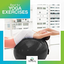Load image into Gallery viewer, Serenily Exercise Ball for Fitness - Yoga Ball Chair for Home Gym & Yoga Accessories. Birthing Ball with Workout Guide & Pump. Stability Ball for Balance Trainer, Pilates, Therapy & Office (75cm)