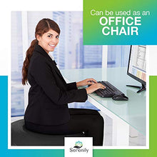 Load image into Gallery viewer, Serenily Exercise Ball for Fitness - Yoga Ball Chair for Home Gym & Yoga Accessories. Birthing Ball with Workout Guide & Pump. Stability Ball for Balance Trainer, Pilates, Therapy & Office (75cm)