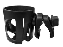 Load image into Gallery viewer, Serenily Stroller Drink Cup Holder, Great for Wheelchairs, Bicycles, Office Chairs and Scooters. Adjustable Water Bottle Cage.