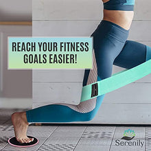 Load image into Gallery viewer, Serenily Yoga and Pilates Exercise Set - 6 Pc Workout Kit for Home & Gym. Fitness Equipment to Tone, Sculpt & Stretch. Pilates Bar, 3 Resistance Booty Bands, Core Sliders Pair, Yoga Ball, Pump & Guide