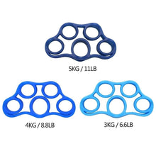 Load image into Gallery viewer, Serenily Finger Exerciser, Hand Exerciser, Hand Strengthener for Carpal Tunnel Rlief. Hand Grip Strengthener, Finger Stretcher. Grip Strength Trainer, Resistance Bands. Silicone Finger Gripper.
