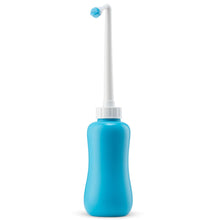 Load image into Gallery viewer, Serenily Mini Handheld Portable Travel Bidet (300/600 ml) - Easy to Use, Long Angled Nozzle for Personal Hygiene & Sanitary Care Toilet Shower Bathroom Use