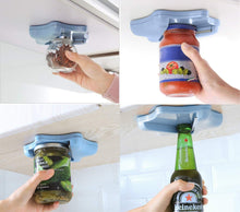 Load image into Gallery viewer, Serenily Jar Opener for Weak Hands. Easy Jar Opener for Seniors with Arthritis. Jar Opener Under Cabinet, Jar Lid & Jar Bottle Opener