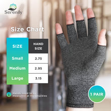 Load image into Gallery viewer, Arthritis Gloves for Women & Men - Compression Hand Glove for Osteoarthritis, Arthritic Joint Pain Relief, Carpal Tunnel Wrist Support - Fingerless Design, Lightweight & Breathable
