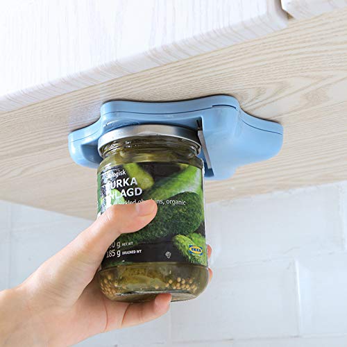Jar Hero - Under Cabinet Jar Lid & Bottle Opener - Opens Any Size Jar -  Effortless Jar Opener For Weak Hands & Seniors with Arthritis