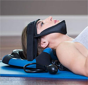 Serenily Cervical Traction Device, Neck Exerciser - Posture Neck Exercising Cervical Spine Hydrator Pump | Neck Traction Device | Relief for Stiffnes, Neck Pain, Neck Curve Restorer| Posture Corrector