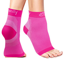 Load image into Gallery viewer, Serenily Plantar Faciitis Socks - Toeless Socks for Foot Pain &amp; Plantar Faciitis. Ankle Compression Socks for Arch Support &amp; Achilles Tendonitis. Foot Sleeve, Compression Socks Women &amp; Men
