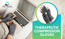Load image into Gallery viewer, Arthritis Gloves for Women &amp; Men - Compression Hand Glove for Osteoarthritis, Arthritic Joint Pain Relief, Carpal Tunnel Wrist Support - Fingerless Design, Lightweight &amp; Breathable